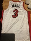 Adidas Official Nba Dwayne Wade  3 Miami Heat Stitched Jersey Size 52
