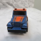 Tyco Lili Ledy Jeep Cj-7 Dark Blue With Orange Hp-7 Slot Car  wd12-615 