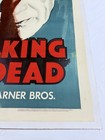 1942 The Walking Dead Original 27x41 Movie Poster Boris Karloff Horror On Linen