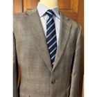 Jos  A  Bank Silk camelhair Sport Coat Mens 43r Prince Of Wales Jacket Blazer