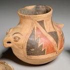 Native American   Mexican Pottery Vessels 19th 20th C Wedding Vase Jar  3pc 