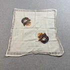 Vintage Smokey Bear Bandana Forest Service Safety Tips 18  Square Wildfire Print