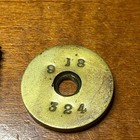 Lee Enfield Brass Unit Disc With Screw  9 1918   324 Broad Arrow  ud-109 