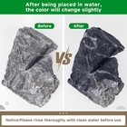 6lb Seiryu Rock Stone Aquarium Landscape 4-6 Inch Aquascaping Natural Black