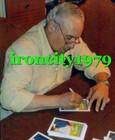 Hof Artist Goal Line Art Card Gary Thomas Auto Signed Autograph Proof Picture