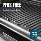 George Foreman Family-size Grill   Panini Press  Nonstick Ceramic Coating  Fat-r