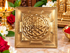 Meru Shri Sri Shree Yantra Shri Chakra 4 Inch Base 2600 Gram Panchdhatu Metal