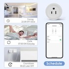 10a Tuya Wifi Us Smart Plug Timing Function Remote Control Socket Outlet 