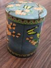 Vintage Floral Asian Butterfly Tin - Designed By Daher - Made In England 