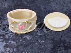 Doves Trinket White Porcelain Pink Roses Vintage Jewelry Box Wedding Home Decor