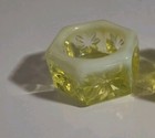 Mosser Yellow Vaseline Opalescent starburst Pattern Salt glows rare Find