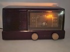 Vtg Ge Model 414 Ivory Bakelite Plastic Am Tube Radio - Tested Works   Repair 