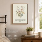 When My Heart Is Overwhelmed - Psalm 61 2 Framed Canvas Wall Art  Watercolor    