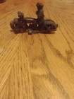 Hubley Cast Iron Pdh Police Motorcycle Tandem Rider Toy Motorcycle Antique 1930s