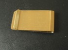 Vintage Gold Tone Metal North Side Deposit Bank Money Clip