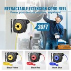 Retractable Extension Cord Reel Power Cord Reel 30ft 16awg 3c Sjtow