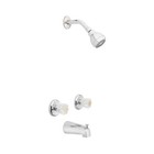 Oakbrook Essentials Tub   Shower Faucet Two Handle Chrome