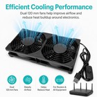 Dual Usb Cooling Fan 240mm 2x120mm 5v Usb Powered Cooling Fan Quiet Fan On Off