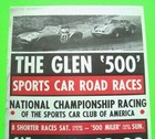 1965 Watkins Glen  the Glen 500  Sports Car Race Flyer   Poster Cobra Vs Ferrari