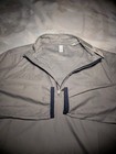 Ashworth  70 Outerwear Navy Blue Houndstooth 1 4 Zip Pullover Golf Jacket Mens L