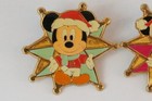 Tokyo Disney Resort Game Prize Pin Tokyo Disney Sea 5th Christma Mickey   Minnie