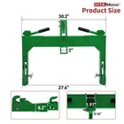 3 Pt Quick Hitch Adapter For Category 1   2  W  Adjustable Bolt Tractor Green Us