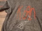 Korn Gray Zip-up Hoodie Sweatshirt With Red Korn Graphic  Original Xl