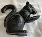 Rustic Decor Cast Iron Squirrel Nutcracker Black Vintage Cabin Style