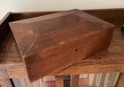 Sewing Box     Sarcophagus Form - Antique     Original As-found - 19th C Antique