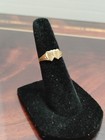 10k Yellow Gold Double Heart Baby Ring Size 3
