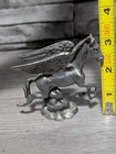 Vintage 3 25  Pewter Pegasus Horse Miniature Figurine Fantasy Myth Magic D d