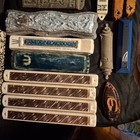 Vintage Mezuzah Cases   Partials Lot