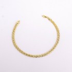 18k Layered Real Gold Filled Double Cuban Anklet Bracelet 10 