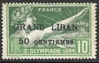 Lebanon Scott  18-19 F vf Mint Hinged 1924 Olympics Issue 