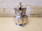 J  A  Babcock Silver Plate Aesthetic   Victorian Teapot With Floral Decorations
