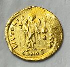Ancient Byzantine Gold Coin Justinian I  527-565 A d  Solidus  Gorgeous Coin 
