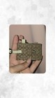 Coach Signature Leather Lanyard Id document Holder Beige Brown Ivory