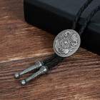 Western Bolo Tie For Men Women Vintage Cowboy Leather Necktie For Costume Countr