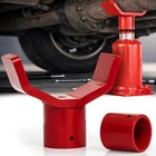 Bottle Jack Adapter 2-in-1  Heavy Duty Steel Jack Saddle Adapter For 3-5 Ton