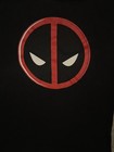 Marvel Deadpool Logo Graphic Print Black Long Sleeve Crew Neck T-shirt Men   s M