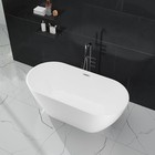 59in Acrylic Freestanding Bathtub  Contemporary Stand Alone Tub soaking Tub