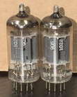  2  1958 Mullard 12ax7 Goalpost O Getter Tubes Excellent Logos F91 b8j   F92 b8k