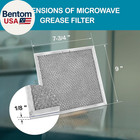Microwave Grease Filter Wb6x486  9  X 7 3 4  - Aluminum Replacement For Ge Wb06x
