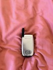 Motorola Razr V3 Flip Cell Phone 10mb Black silver With External Antenna