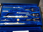 Vintage Keuffel   Esser K   E Engineering Drafting Set - 9 Pieces In Case