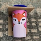 New Munchkin Miracle 360   Wildlove Sippy Cup 9 Oz Pink Fox 12  Months