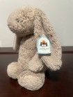 Jellycat London Bashful Bunny Rabbit 12  Plush Taupe   Tan With Tags