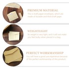 100 Pcs Vintage Envelope Kraft Paper Envelopes Set Blank