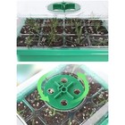 2 Set Seedling Tray With Grow Light Plant Seed Starter Trays Kit Greenhouse Dome