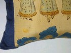 Antique Blue Velvet Sewing Pin Cushion Victorian Ladies  Hand Warmers Material